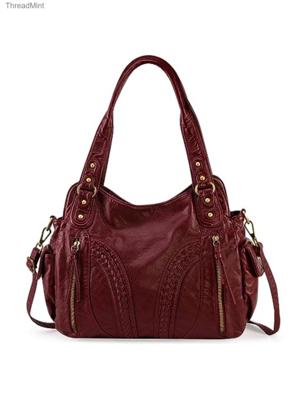 Montana West Hobo Bag Soft Handbag with Crossbody Strap